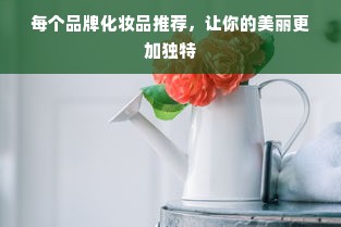 每个品牌化妆品推荐，让你的美丽更加独特