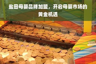 盐田母婴品牌加盟，开启母婴市场的黄金机遇