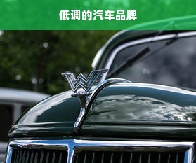 低调的汽车品牌