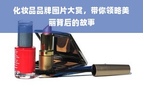 化妆品品牌图片大赏，带你领略美丽背后的故事
