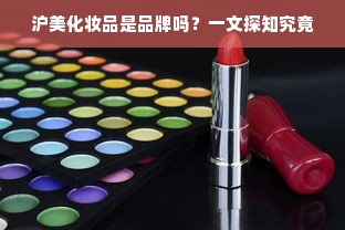 沪美化妆品是品牌吗？一文探知究竟