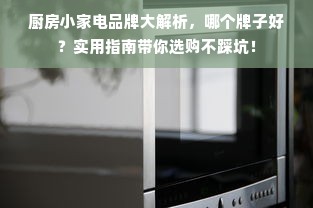 厨房小家电品牌大解析，哪个牌子好？实用指南带你选购不踩坑！