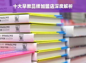 十大早教品牌加盟店深度解析