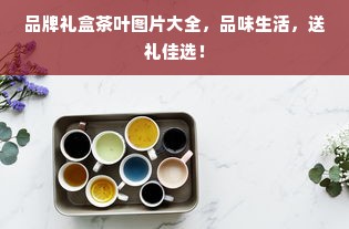 品牌礼盒茶叶图片大全，品味生活，送礼佳选！