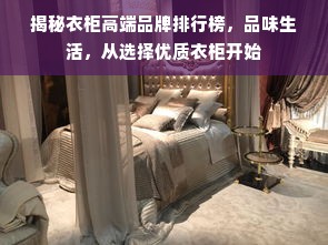 揭秘衣柜高端品牌排行榜，品味生活，从选择优质衣柜开始