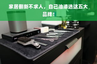 家居翻新不求人，自己油漆选这五大品牌！