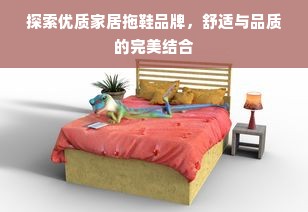 探索优质家居拖鞋品牌，舒适与品质的完美结合