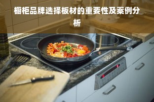 橱柜品牌选择板材的重要性及案例分析
