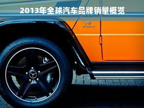 2013年全球汽车品牌销量概览