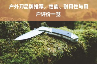 户外刀品牌推荐，性能、耐用性与用户评价一览