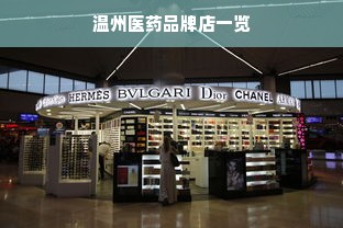 温州医药品牌店一览