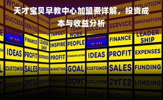 天才宝贝早教中心加盟费详解，投资成本与收益分析