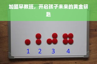 加盟早教班，开启孩子未来的黄金钥匙
