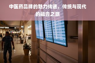 中医药品牌的魅力传递，传统与现代的融合之旅