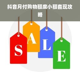 抖音月付购物额度小额套现攻略
