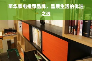 豪华家电推荐品牌，品质生活的优选之选