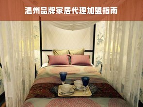 温州品牌家居代理加盟指南