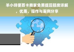 羊小咩便荔卡商家免费提现额度详解，优惠、操作与案例分享