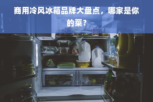 商用冷风冰箱品牌大盘点，哪家是你的菜？