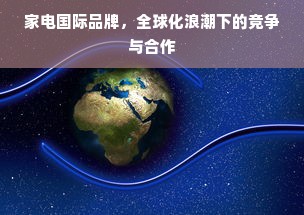 家电国际品牌，全球化浪潮下的竞争与合作