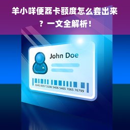 羊小咩便荔卡额度怎么套出来？一文全解析！