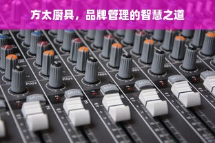 方太厨具，品牌管理的智慧之道