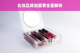 化妆品牌加盟费全面解析