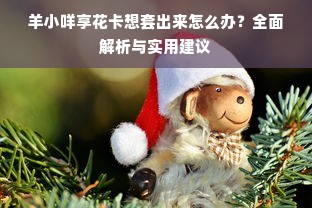 羊小咩享花卡想套出来怎么办？全面解析与实用建议