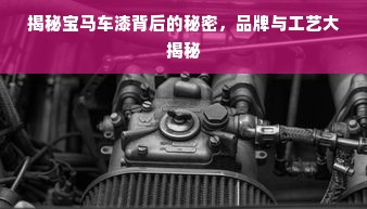揭秘宝马车漆背后的秘密，品牌与工艺大揭秘