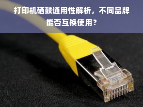 打印机硒鼓通用性解析，不同品牌能否互换使用？