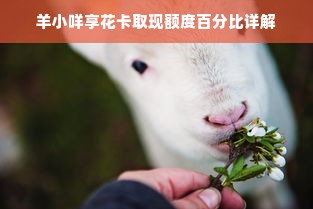 羊小咩享花卡取现额度百分比详解