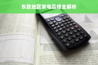 东欧地区家电品牌全解析