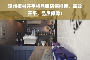 温州板材开平机品牌店铺推荐，高效开平，品质保障！
