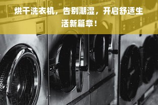 烘干洗衣机，告别潮湿，开启舒适生活新篇章！