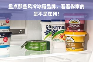 盘点那些风冷冰箱品牌，看看你家的是不是在列！