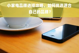 小家电品牌选择攻略，如何挑选适合自己的品牌？