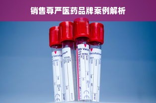 销售尊严医药品牌案例解析