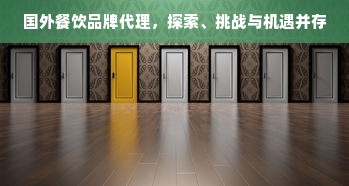 国外餐饮品牌代理，探索、挑战与机遇并存