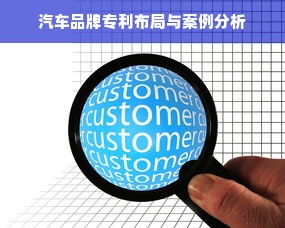 汽车品牌专利布局与案例分析