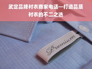 武定品牌衬衣商家电话—打造品质衬衣的不二之选
