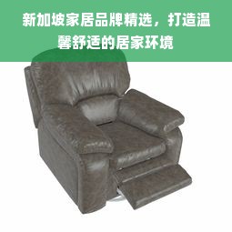 新加坡家居品牌精选，打造温馨舒适的居家环境
