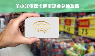 羊小咩便荔卡超市现金兑换攻略