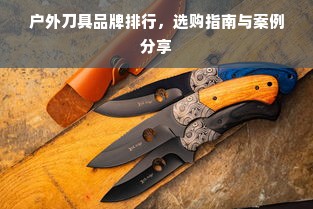 户外刀具品牌排行，选购指南与案例分享
