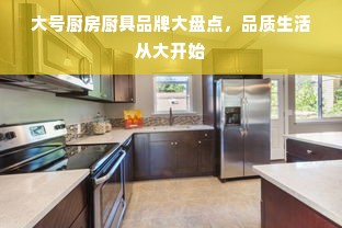 大号厨房厨具品牌大盘点，品质生活从大开始