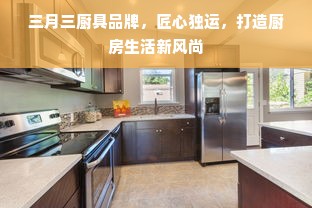 三月三厨具品牌，匠心独运，打造厨房生活新风尚