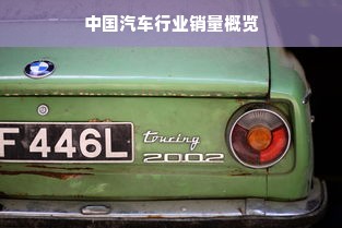 中国汽车行业销量概览