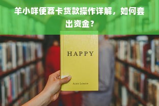 羊小咩便荔卡货款操作详解，如何套出资金？