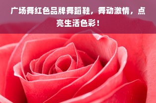 广场舞红色品牌舞蹈鞋，舞动激情，点亮生活色彩！