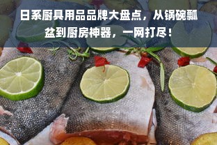 日系厨具用品品牌大盘点，从锅碗瓢盆到厨房神器，一网打尽！