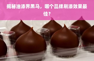 揭秘油漆界黑马，哪个品牌刷漆效果最佳？